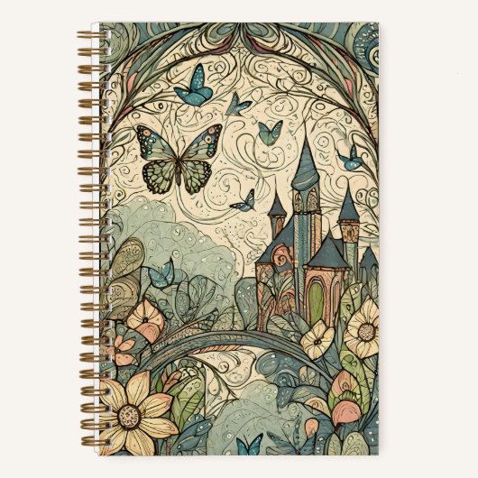 Art Nouveau Fairy Journal Notitieboek (Voorkant)