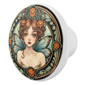  Art Nouveau Fairy Keramische Knop (Rechts)