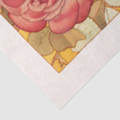 Art Nouveau Fairy met Rode en Oranje Rozen Tissuepapier (Detail)