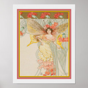 Art Nouveau Fairy Print van Raffaele Tafuri