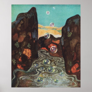 Art Nouveau Fantasie Bubbel in Kloof Decoratie