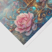 Art Nouveau Fantasy Art Alice Tea Party Decoupage Tissuepapier (Detail)