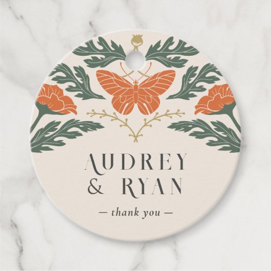  Art Nouveau Favoriet Gift Label (Voorkant)