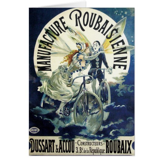  Art Nouveau feeën, fiets Pierrot Moon (Voorkant)