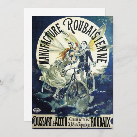 Art Nouveau feeën, fiets Pierrot Moon (Voorkant / Achterkant)