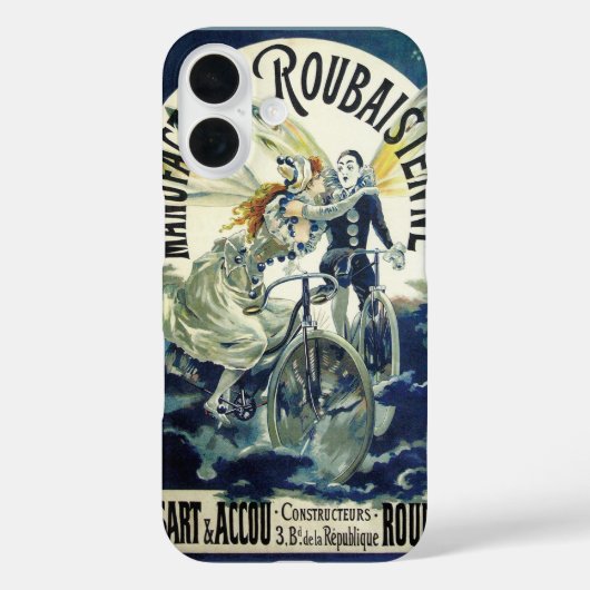  Art Nouveau feeën, fiets Pierrot Moon Case-Mate iPhone Case (Achterkant)
