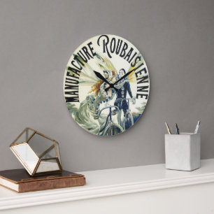  Art Nouveau feeën, fiets Pierrot Moon Grote Klok