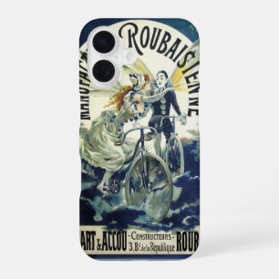 Art Nouveau feeën, fiets Pierrot Moon iPhone 16 Hoesje