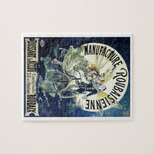  Art Nouveau feeën, fiets Pierrot Moon Legpuzzel (Horizontaal)