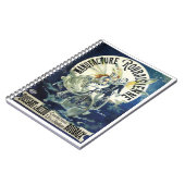  Art Nouveau feeën, fiets Pierrot Moon Notitieboek (Linkerzijde)