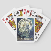  Art Nouveau feeën, fiets Pierrot Moon Pokerkaarten (Achterkant)