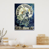 Art Nouveau feeën, fiets Pierrot Moon Poster (Keuken)