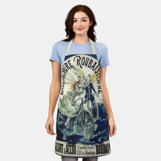 Art Nouveau feeën, fiets Pierrot Moon Schort (Gedragen)