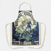 Art Nouveau feeën, fiets Pierrot Moon Schort (Voorkant)