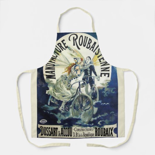  Art Nouveau feeën, fiets Pierrot Moon Schort (Voorkant)