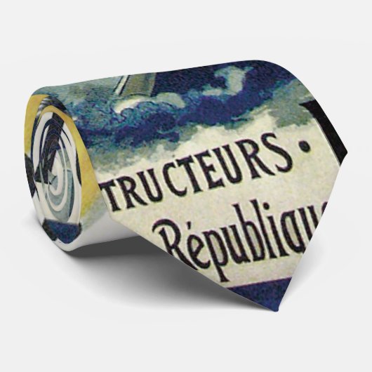  Art Nouveau feeën, fiets Pierrot Moon Stropdas (Opgerold)