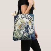  Art Nouveau feeën, fiets Pierrot Moon Tote Bag (Dichtbij)