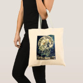  Art Nouveau feeën, fiets Pierrot Moon Tote Bag (Voorkant (product))