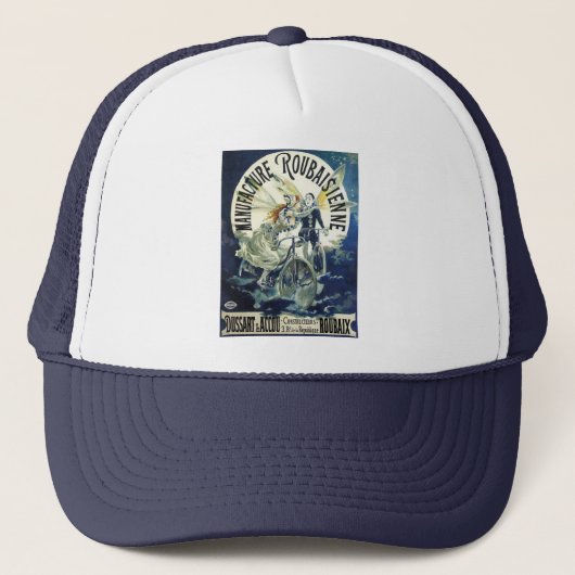 Art Nouveau feeën, fiets Pierrot Moon Trucker Pet (Voorkant)