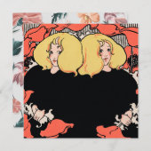 Art Nouveau Feestdagenkaart (Voorkant / Achterkant)