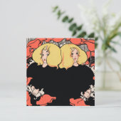 Art Nouveau Feestdagenkaart (Staand voorkant)