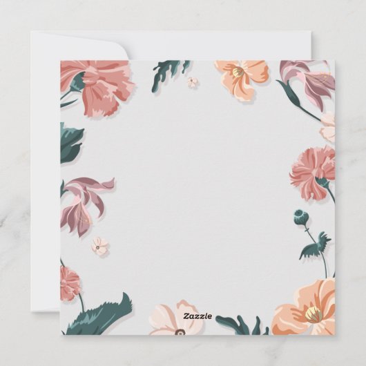 Art Nouveau Feestdagenkaart (Achterkant)