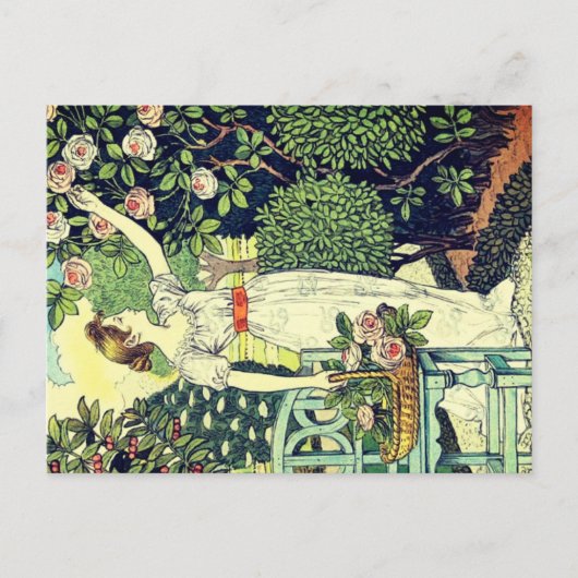 Art Nouveau Feestdagenkaart (Voorkant)