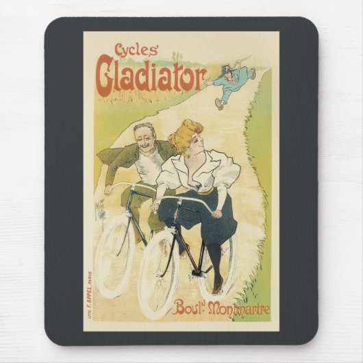  Art Nouveau, fietsen Gladiator-fietsen Muismat (Voorkant)