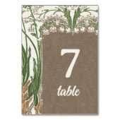 Art Nouveau Fijne Sneeuwklokjes Kaart (Voorkant)