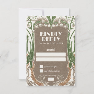 Art Nouveau Fijne Sneeuwklokjes RSVP Kaartje