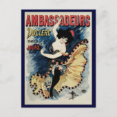  Art Nouveau Flamenco danser, Ambassadeurs Briefkaart (Voorkant)
