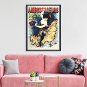 Art Nouveau Flamenco danser, Ambassadeurs Canvas Afdruk (Insitu (Woonkamer))