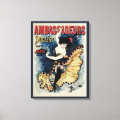 Art Nouveau Flamenco danser, Ambassadeurs Canvas Afdruk (Voorkant)