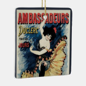  Art Nouveau Flamenco danser, Ambassadeurs Keramisch Ornament (Rechts)