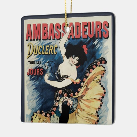  Art Nouveau Flamenco danser, Ambassadeurs Keramisch Ornament (Links)