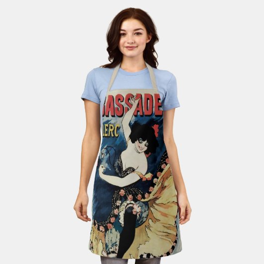 Art Nouveau Flamenco danser, Ambassadeurs Schort (Gedragen)