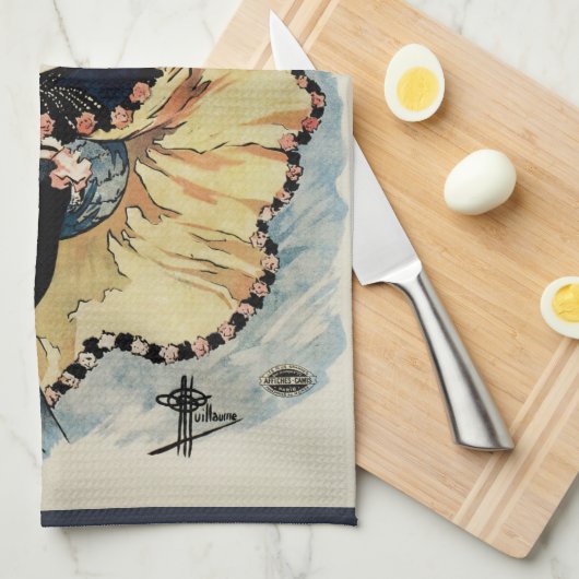 Art Nouveau Flamenco danser, Ambassadeurs Theedoek (Quarter Fold)