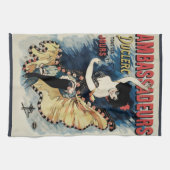  Art Nouveau Flamenco danser, Ambassadeurs Theedoek (Horizontaal)