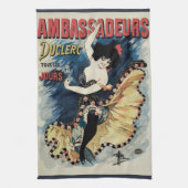Art Nouveau Flamenco danser, Ambassadeurs Theedoek (Verticaal)
