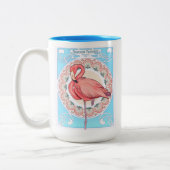 Art Nouveau Flamingo Mok (Links)