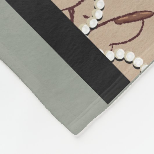 Art Nouveau Fleece Deken (Hoek)