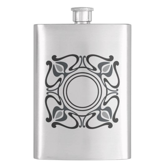 Art Nouveau Fles Heupfles (Voorkant)