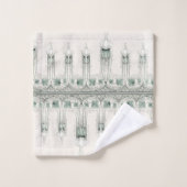 Art Nouveau Fleur de Lis Floral Bath Bad Handdoek (Wasdoekje)