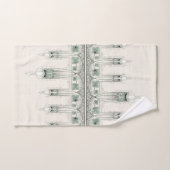 Art Nouveau Fleur de Lis Floral Bath Bad Handdoek (Handdoek)