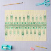 Art Nouveau Fleur de Lis Floral Pink Tissue Paper Tissuepapier (Craft)