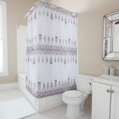 Art Nouveau Fleur de Lis Floral Shower Curtain Douchegordijn (In situ)