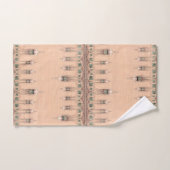 Art Nouveau Fleur de Lis Flowers Bath Bad Handdoek (Handdoek)