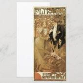 Art Nouveau Flirt Biscuits, Alphonse Mucha uit het (Voorkant / Achterkant)