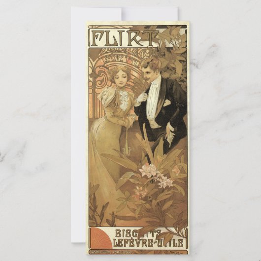 Art Nouveau Flirt Biscuits, Alphonse Mucha uit het (Voorkant)