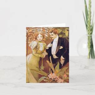 Art Nouveau Flirt Kaart